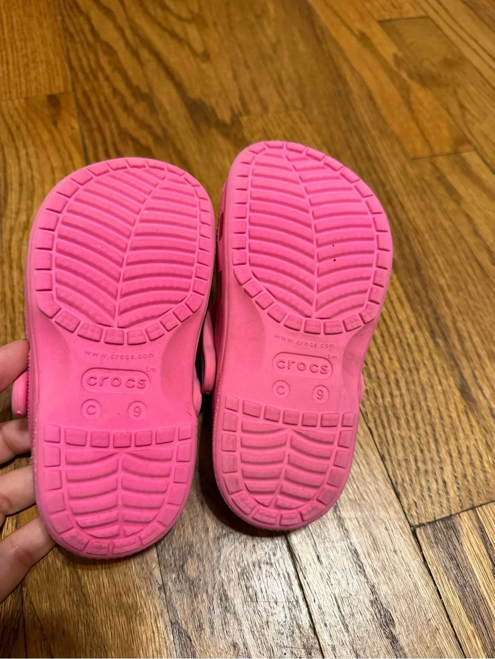 CROCS Kids' Pink Classic Clog with Charm
